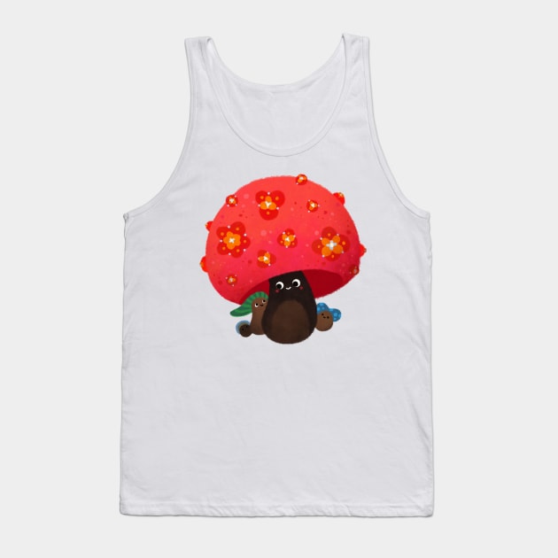 Mushroom friends Tank Top by pikaole